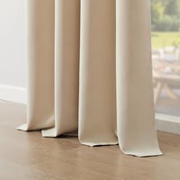 Topfinel Bézs Sötétítő Függöny 140x225 cm - Hőszigetelő, Fényáteresztést Gátló Függöny Ösennel 4