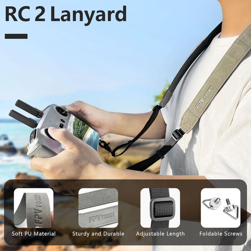 DJI Mini 4 Pro RC 2 védőkészlet - Napellenző, nyakpánt, képernyővédő fólia