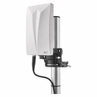 EMOS Village aktivna vanjska/unutarnja DVB-T2 DAB FM antena bijela, Full HD, domet 0-80 km, s LTE 4G 5G filtrom i pojačalom (bez nosača za stup) — set od 5 kom. 2
