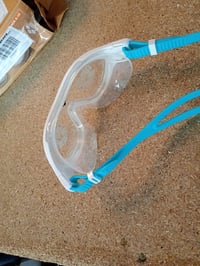 Mască de înot pentru copii Arena The One Mask Junior - anti-aburire, protecție UV, punte nazală cu auto-ajustare, lentile cu câmp vizual larg, alb-turcoaz 3