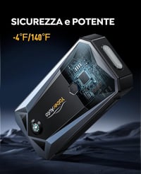 Yaber 5000A autós bikázó, 26800mAh, LCD kijelzővel, LED lámpával 5
