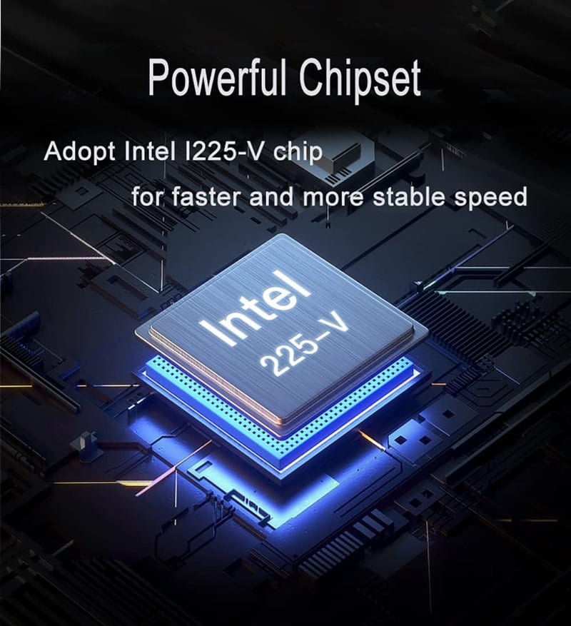 ULANSeN Intel I225-V 2.5Gbps PCIe Hálózati Kártya Cat8 Kábellel