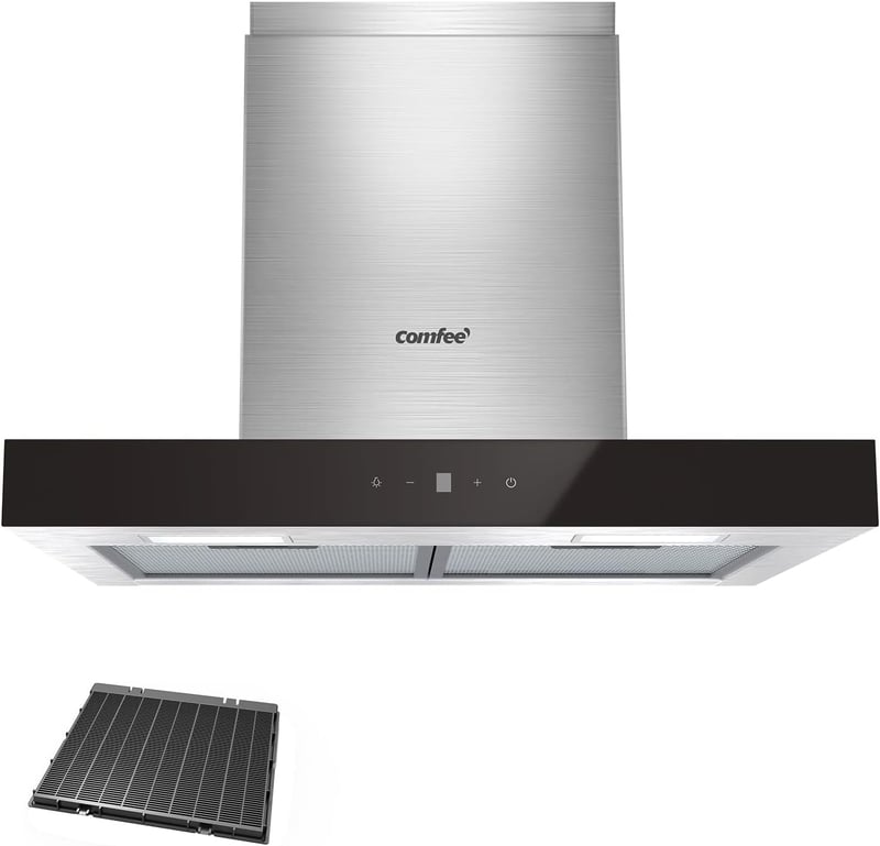 COMFEE' 60cm-es A+++ Páraelszívó - Erős 650m³/h, Gesztus Vezérlés, Aktívszén Szűrő