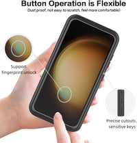 Samsung Galaxy S23 360°-os ütésálló védőtok beépített kijelzővédővel 3