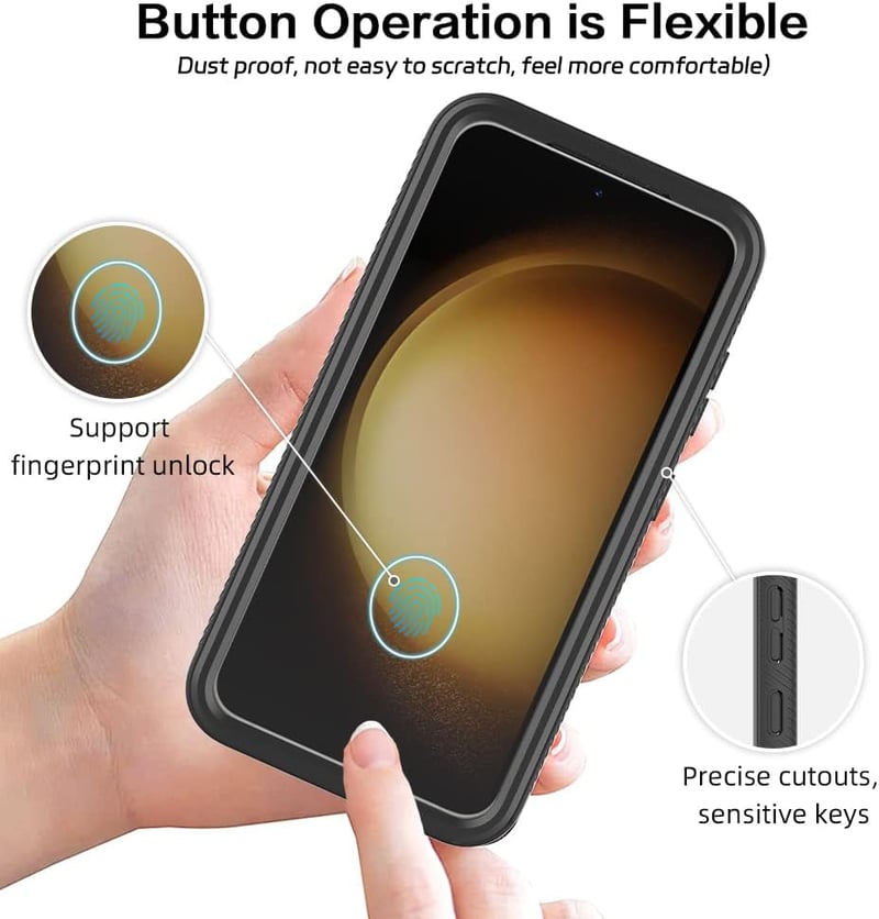 Samsung Galaxy S23 360°-os ütésálló védőtok beépített kijelzővédővel
