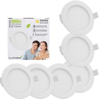 Lumare 6db Ultra Vékony LED Spotlámpa Szett 12W IP44 Nappali Fürdőszoba 1