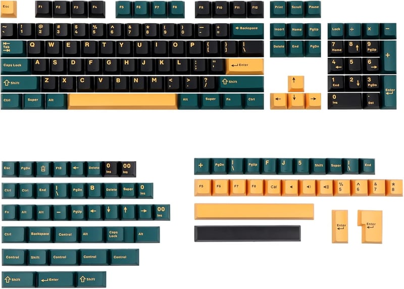 EPOMAKER MARRS 172 gombos PBT Cherry billentyűzet szett MX-kompatibilis