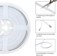 Aroidful 10 db LED szalag csatlakozó és 10 m hosszabbító kábel szett WS2811/WS2812B LED szalagokhoz 4