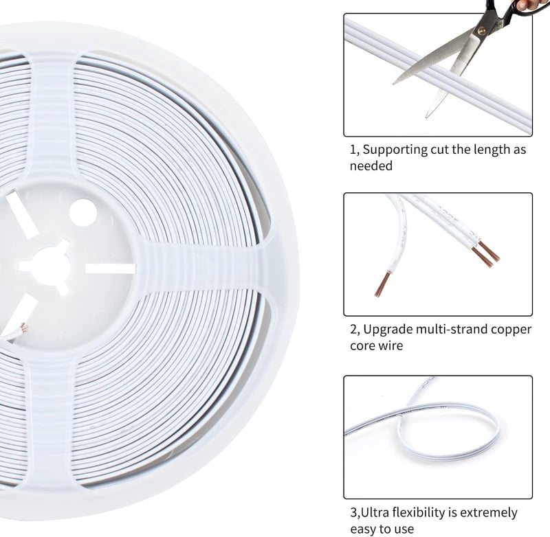 Aroidful 10 db LED szalag csatlakozó és 10 m hosszabbító kábel szett WS2811/WS2812B LED szalagokhoz