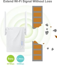 BrosTrend AC1200 Dual Band WiFi Adapter USB 3.0 - Vezeték Nélküli Hálózati Vevő PC és Laptop Számára, Nagy Hatótávolságú Antennával 4
