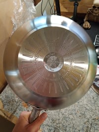 Tefal Virtuoso rozsdamentes acél wok serpenyő 28 cm, bevonat nélküli, indukciós főzőlaphoz is alkalmas, sütőálló 250°C-ig, használt 3