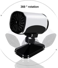 Sporgo 12V autós fűtőventilátor, 2in1 gyors páramentesítő és jégtelenítő, 360°-ban forgatható 3