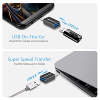 USB-C - USB 3.0 adapter MacBook, Pixel és Surface készülékekhez, OTG funkcióval 3