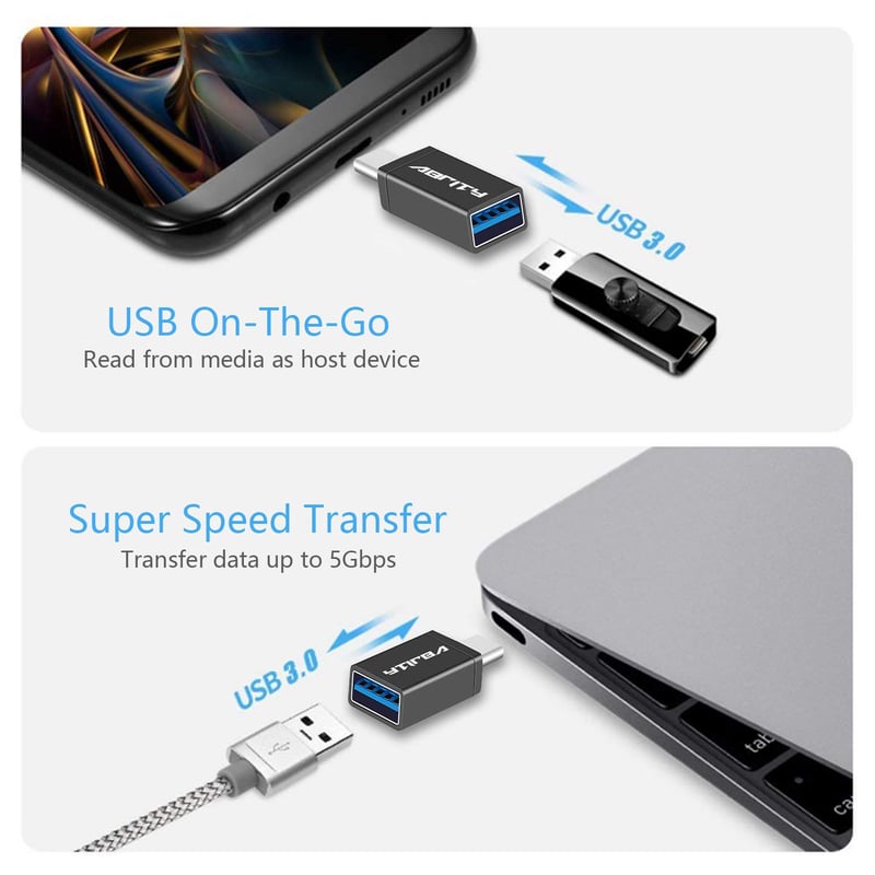 USB-C - USB 3.0 adapter MacBook, Pixel és Surface készülékekhez, OTG funkcióval