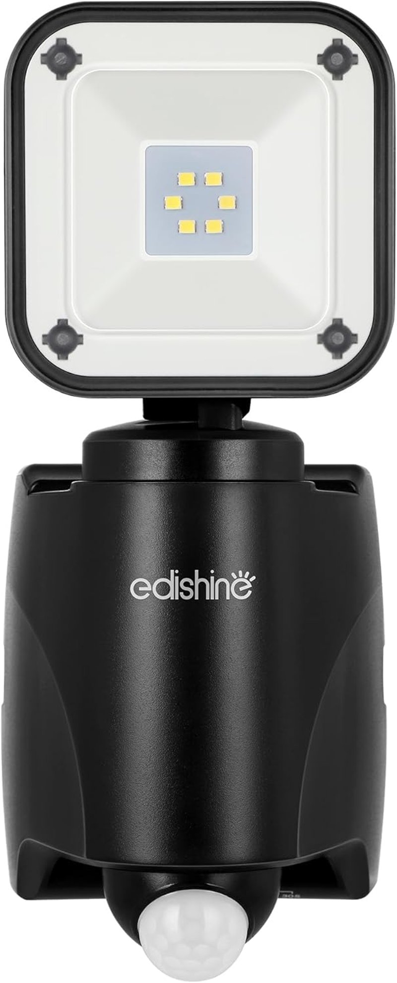 EDISHINE Elemes LED Reflektor Mozgásérzékelővel - 300 Lumen IP44 Vízálló Kültéri Spotlámpa, Állítható Fejjel, 6000K, Garázshoz, Kerthez

AI:
