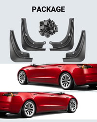 Tesla Model Y Sárvédő Szett 2020-2024 - Fúrás Nélkül Felszerelhető, 4 db-os 9