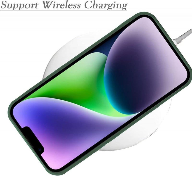 iPhone 13/14 Katonai Zöld Ütésálló Tok Kártyatartóval 6.1"