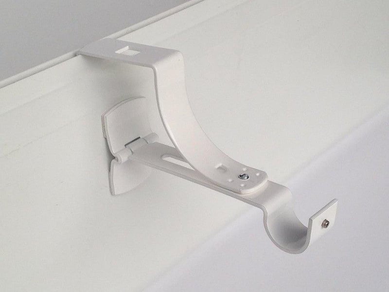 Öntapadós fehér függönyrúdtartó 20 mm-es rúdhoz, fúrás nélkül