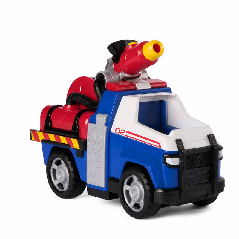 Hasičské záchranné vozidlo PAW Patrol Chase s figúrkou psíka Chase a vodnými projektilmi pre deti od 3 rokov (neúplná súprava: 1 ks