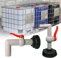 IBC tartály adapter DN40/50 golyós csappal, 32mm-es csatlakozóval - S60x6 esővízgyűjtőhöz 3