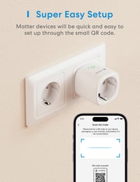 Meross Okos Konnektor Energiafogyasztás Méréssel, WiFi Aljzat 16A, Hangvezérléssel, Apple Home, Alexa és Google Kompatibilis, 4 db Fehér 8