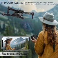 TTROARDS TT19 Drón Kamerával - Kefenélküli Motor, 180° Akadályérzékelés, Állítható Lencse, Szélvédelem, 1080p Felvétel, Összecsukható Mini D 4