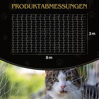 EveryKip átlátszó macskavédő háló erkélyre, 8x3m, fúrás nélkül 5