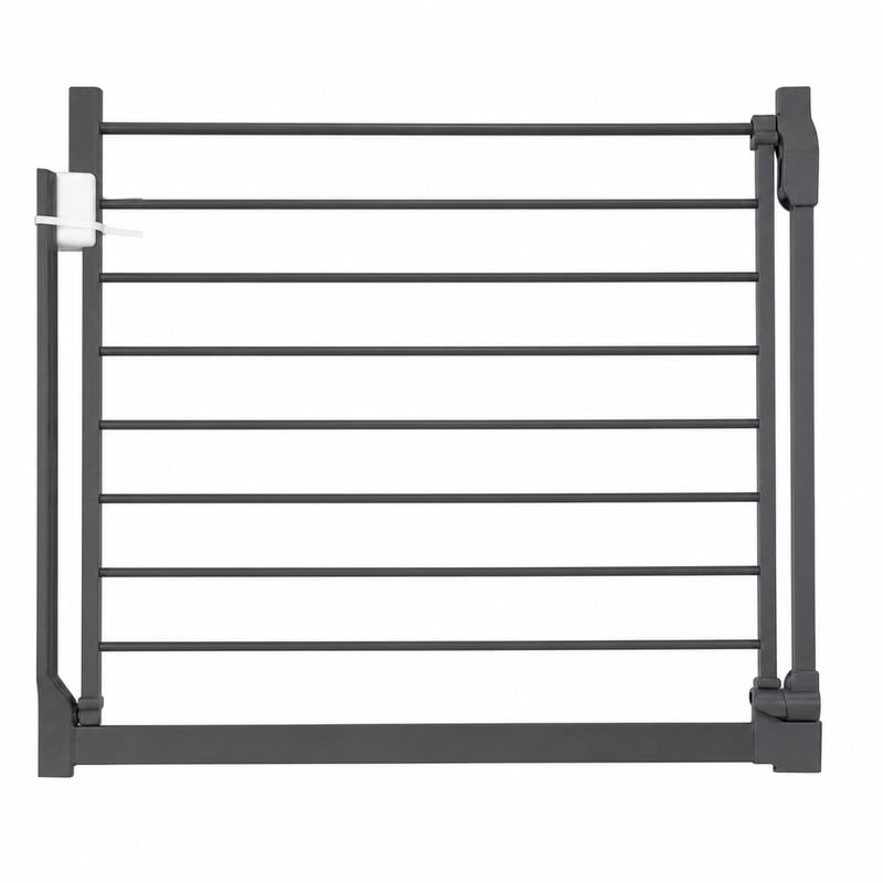 hauck Ajtóbiztonsági Rács Fúrás Nélkül Lapos Átlépővel, Sötétszürke (Dark Grey) — hiányzó rögzítő elemek