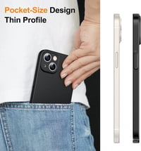 iPhone 14 Plus Ultravékony Fekete Szilikon Védőtok 6,7" 5