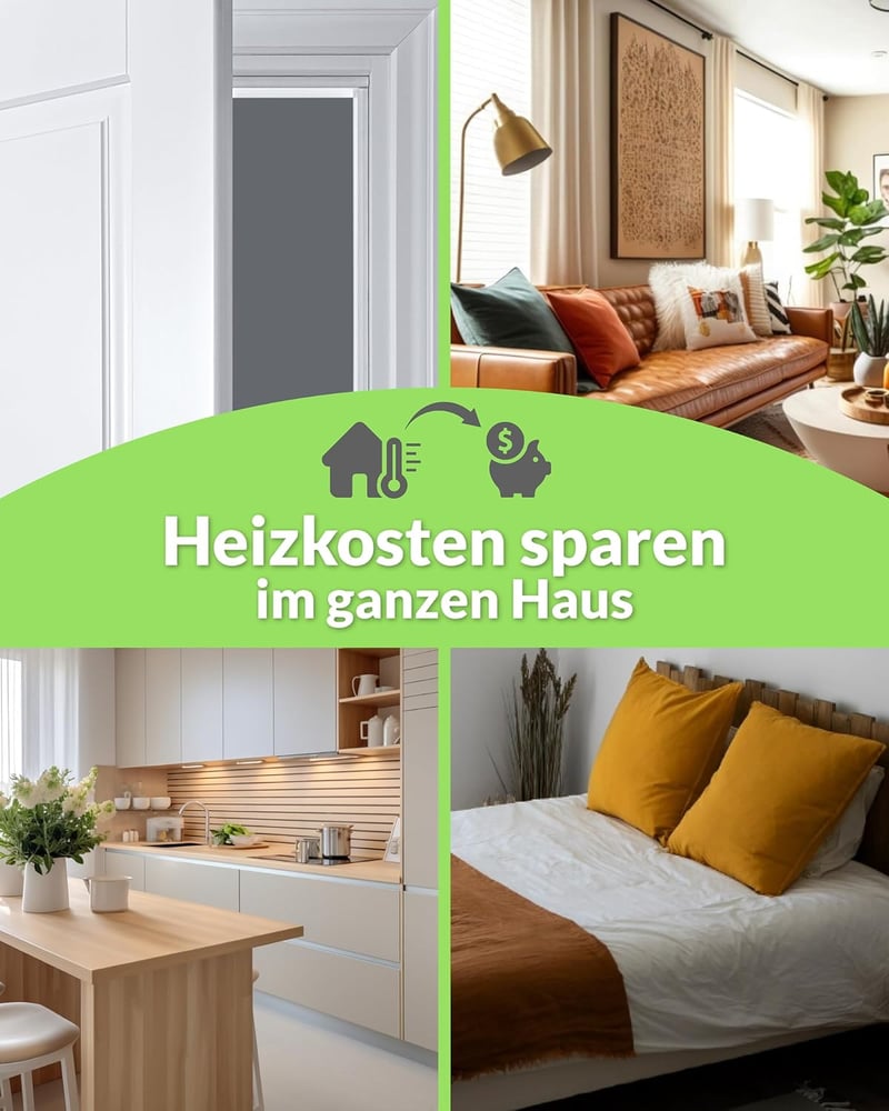 LUX Ajtószigetelő szalag huzat ellen - 25m, fehér