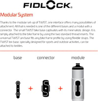Fidlock mágneses kerékpár kulacs és tartó szett 590 ml 5