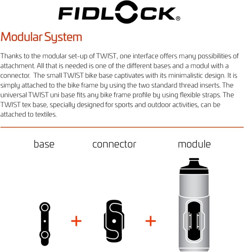 Fidlock mágneses kerékpár kulacs és tartó szett 590 ml