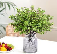 N&T NIETING Művirág Fátyolvirág Csomag - 12 db Zöld Gypsophila Virág Esküvői Dekorációhoz, Asztaldíszhez, Lakásdekorációhoz, 49 cm 6