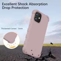 iPhone 12 Mini Matt Rózsaszín Ütésálló Szilikon Védőtok 2