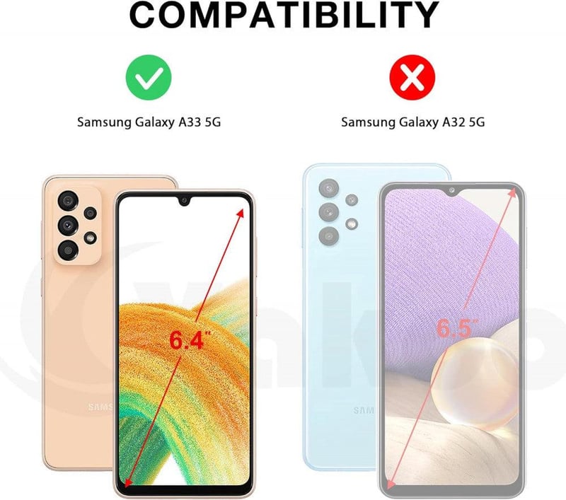 Samsung Galaxy A33 5G Fekete Bőr Pénztárcatáska Állvánnyal