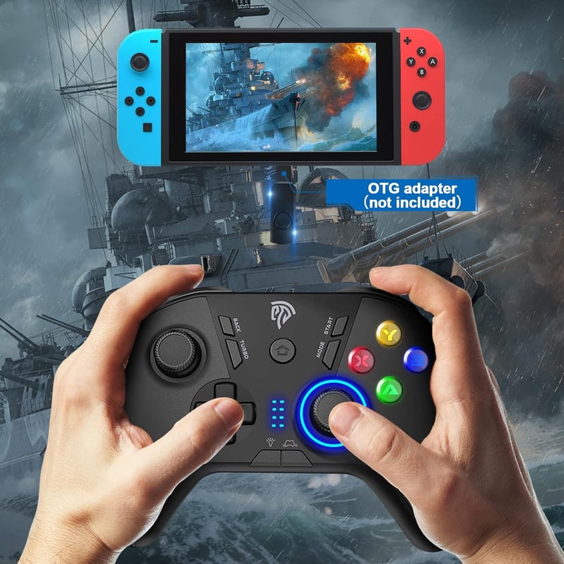 EasySMX vezeték nélküli gamepad PS3/PC/Android/Switch-hez, turbó funkcióval