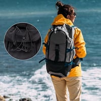 REJOECE 80 db Fekete Zsinórzár Készlet - 5/8 mm Cipőfűző Rögzítő, Kétutas Zsineglezáró Kabátokhoz, Sportruházathoz, Hátizsákokhoz, 4m Rugalm 7