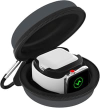 MoKo utazótáska Apple Watch és AirPods töltőállomáshoz - Space Gray 1