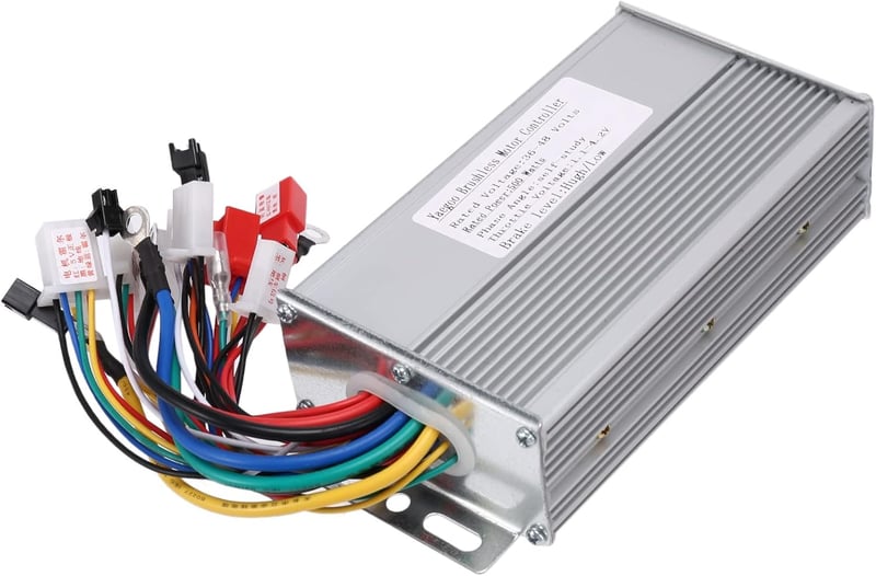 Oewnvmd 36V/48V 30A Kefe Nélküli Elektromos Kerékpár Vezérlő - 500W E-Bike és Roller Szabályozó Egység, Ezüst