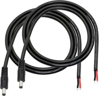 GINTOOYUN DC Tápkábel 5.5x2.1mm - 3 Láb Hosszú Csupasz Végű Adapter Kábel CCTV Biztonsági Kamerákhoz, LED Szalagokhoz, DVR Rendszerekhez (2  1