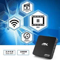 AGPTEK 4K médialejátszó 8TB HDD támogatással, HDMI/AV kimenettel, reklám és felirat funkcióval 3