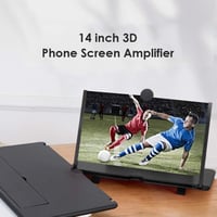 STEBRUAM 14" 3D Képernyőnagyító, Kihúzható HD Kékfény Szűrős Mobiltelefon Nagyító Fekete 2