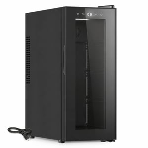 Cecotec Bolero GrandSommelier 1250 CoolCrystal Borhűtő Szekrény 12 Palackos Termoelektromos — hiányzó polcok (állapot: lásd a 2. képet)