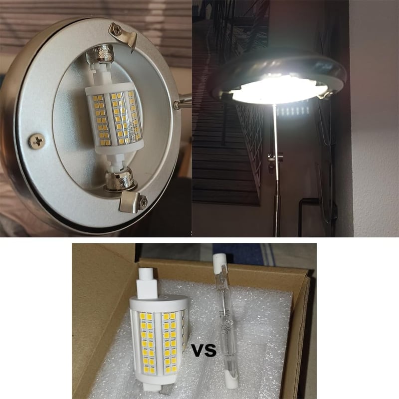 R7S LED izzó 78mm, dimmelhető, 15W, 4000K természetes fehér, 2 db csomag