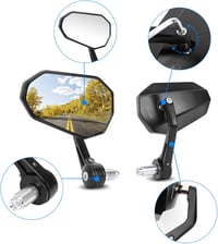 SUPAREE Univerzális Motorkerékpár Visszapillantó Tükör - 360° Forgatható, Alumínium Ötvözet, E-Jóváhagyott, Robusztus, Robogókhoz és ATV-khe 9