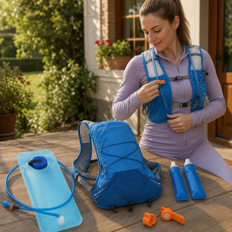 Set za trail trčanje: 2l mjehura + 12l prsluk + 2x 500ml boce + magnetska kopča