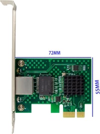 ULANSeN Intel I225-V 2.5Gbps PCIe Hálózati Kártya Cat8 Kábellel 4