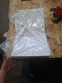 LZLUCKCOME Samolepiace obkladačky 10 ks, biely mramor Jade, 30x60 cm, do kuchyne — Všetky kusy sú ohnuté (stav: pozri 2. obrázok) 3