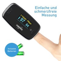 EUROPAPA Fekete Pulzoximéter - Gyors SpO2 Mérő OLED Kijelzővel Felnőtteknek 3