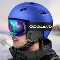 Odoland rózsaszín sí- és snowboard sisak szett, UV400 védőszemüveggel, S méret 9